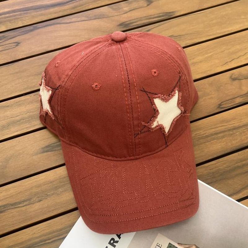 Baseball Cap Embroidered Star