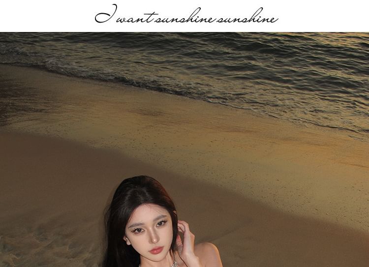 Plain Maxi Spaghetti Strap Mermaid Dress