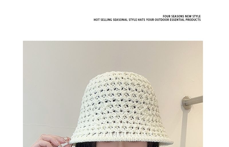 Foldable Bucket Straw Hat