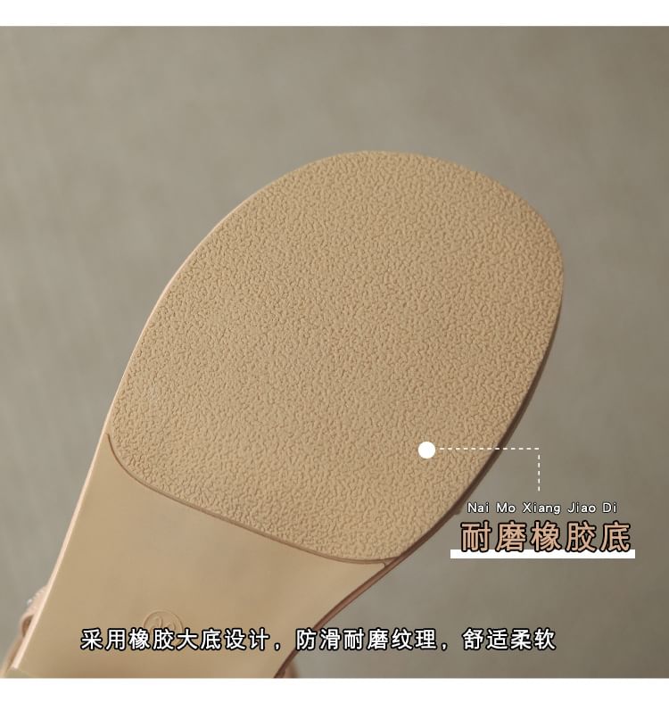 Strappy Block Sandals Heel