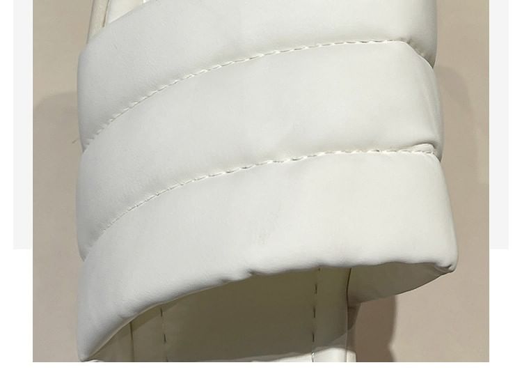 Slide Heel Block Sandals