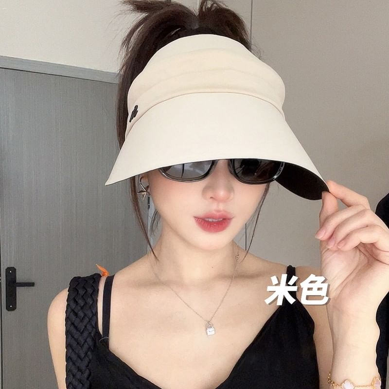 Embroidered Visor Sun Lettering