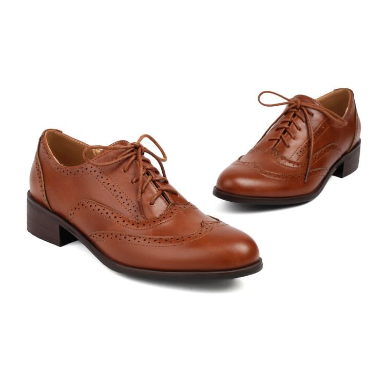 Oxford Lace-Up Shoes Brogue