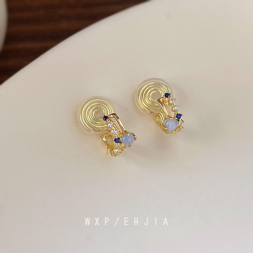 Cuff Layered Ear Rhinestone Alloy