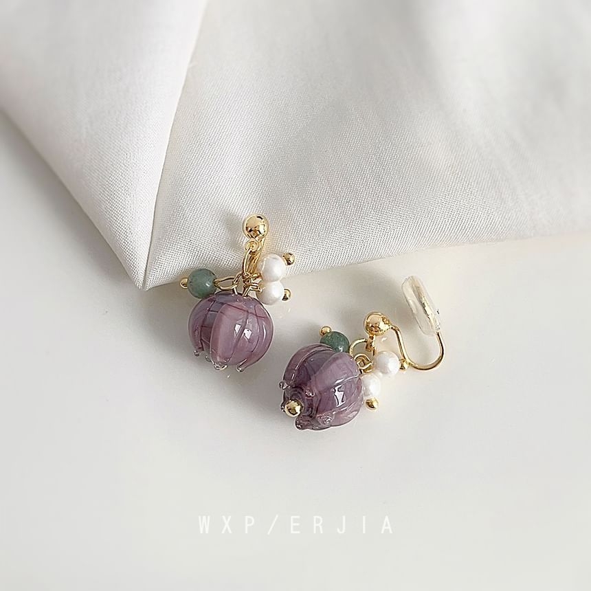 Ear Gemstone Pearl Cuff Alloy Faux