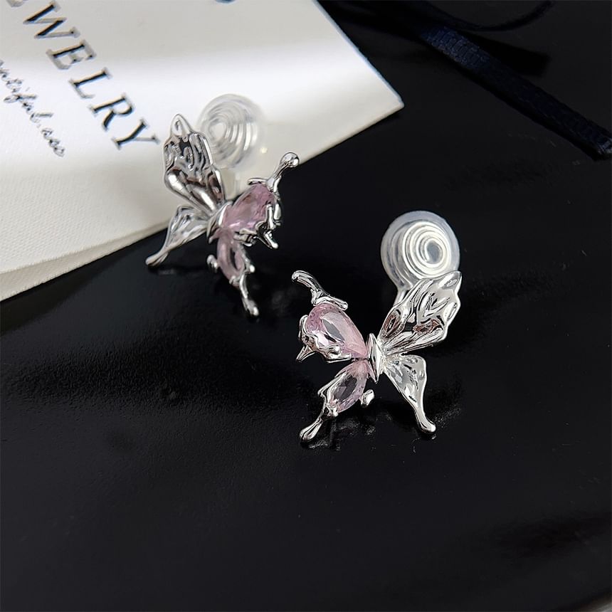 Alloy Butterfly Rhinestone Ear Cuff