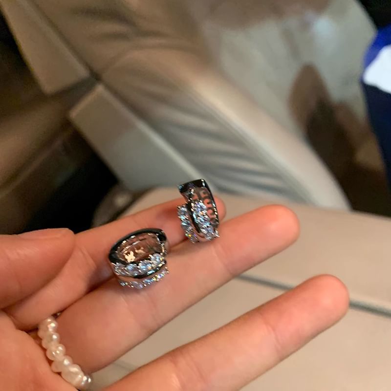 Hoop Earring Rhinestone