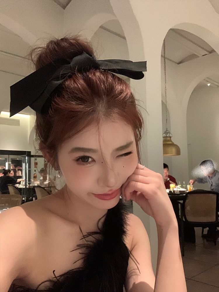 Fabric Bow Clip Hair