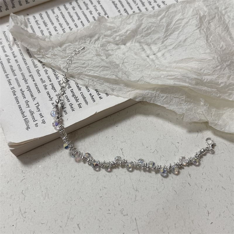 Crystal Alloy Faux Bracelet