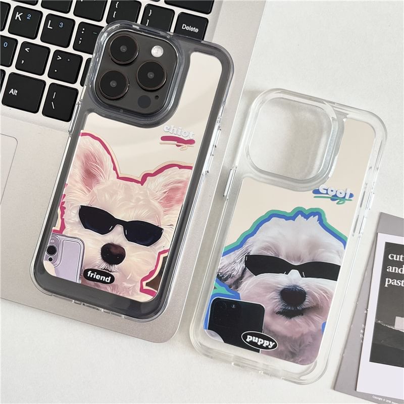 Phone Case Dog Mirrored