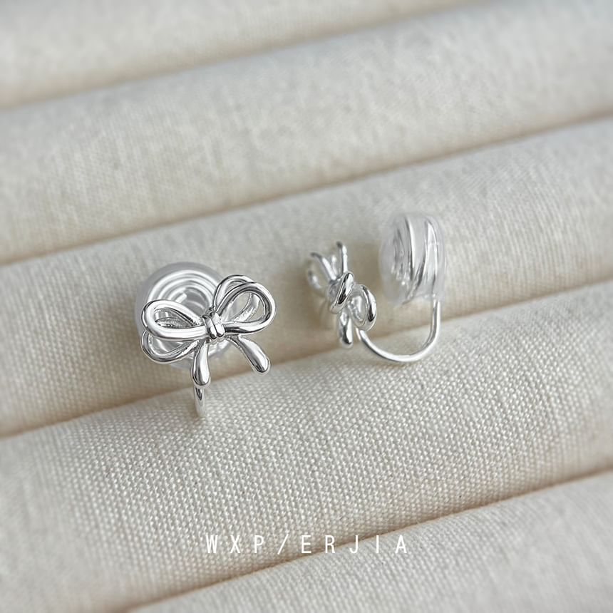 Bow Clip On Earring