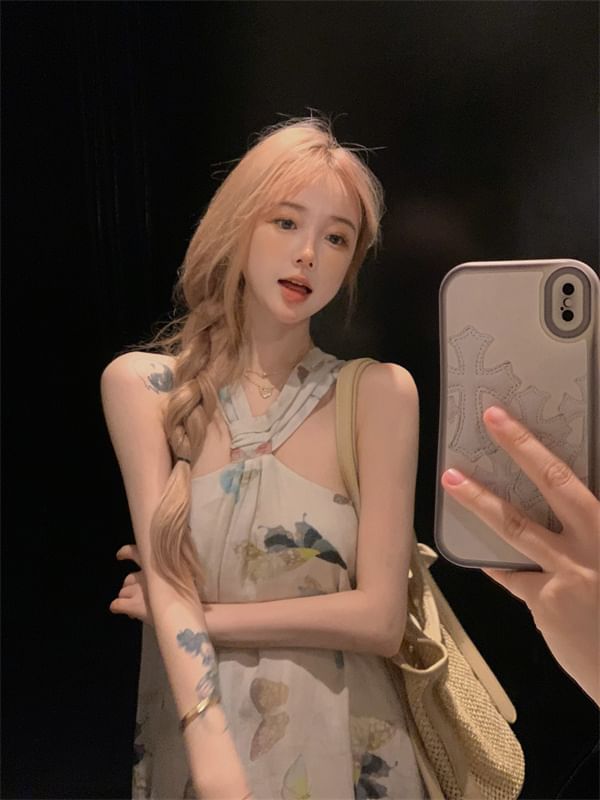 Neckholder-Schmetterlingsdruck A