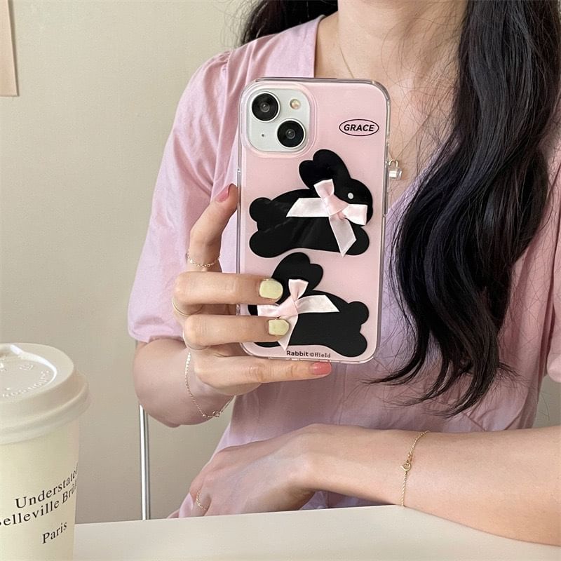 Rabbit Phone Ribbon Case