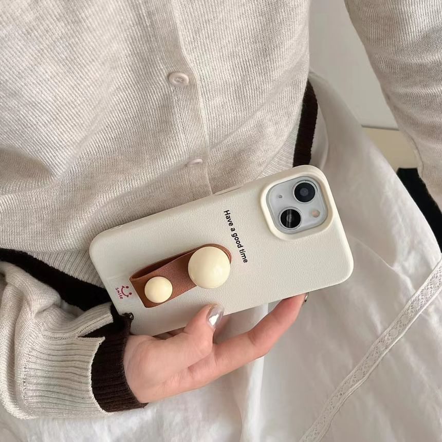 Case Phone Finger Beaded Strap