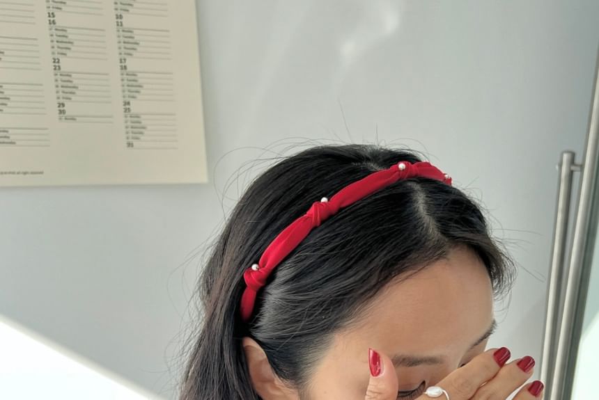 Faux Knot Headband Pearl