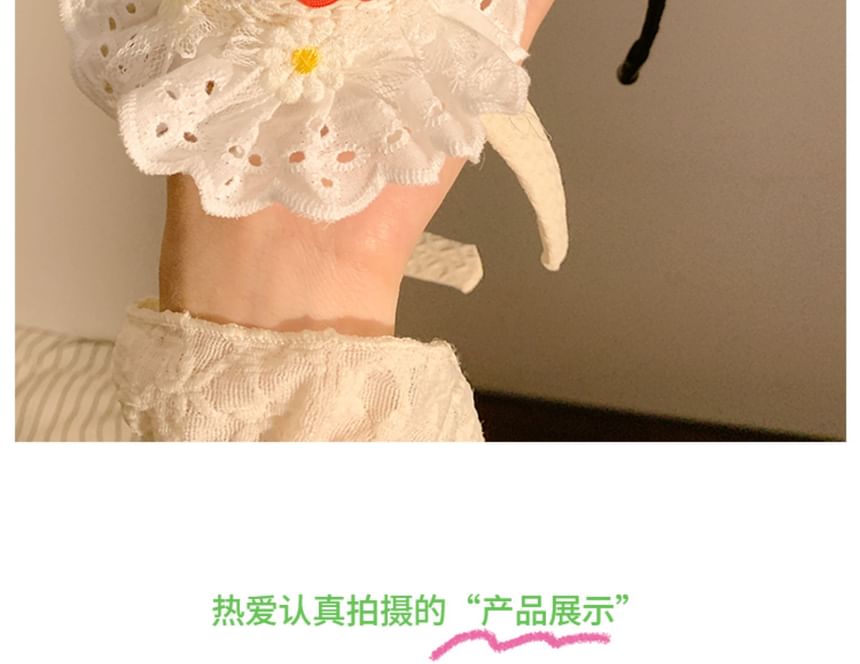 Cherry Trim / Hair Clip Hat Headband Lace