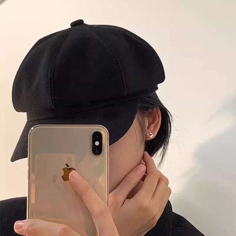 Sterling Barbell 925 Silver Twisted Earring