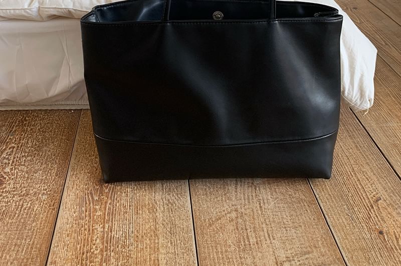 Bag Tote Leather Faux