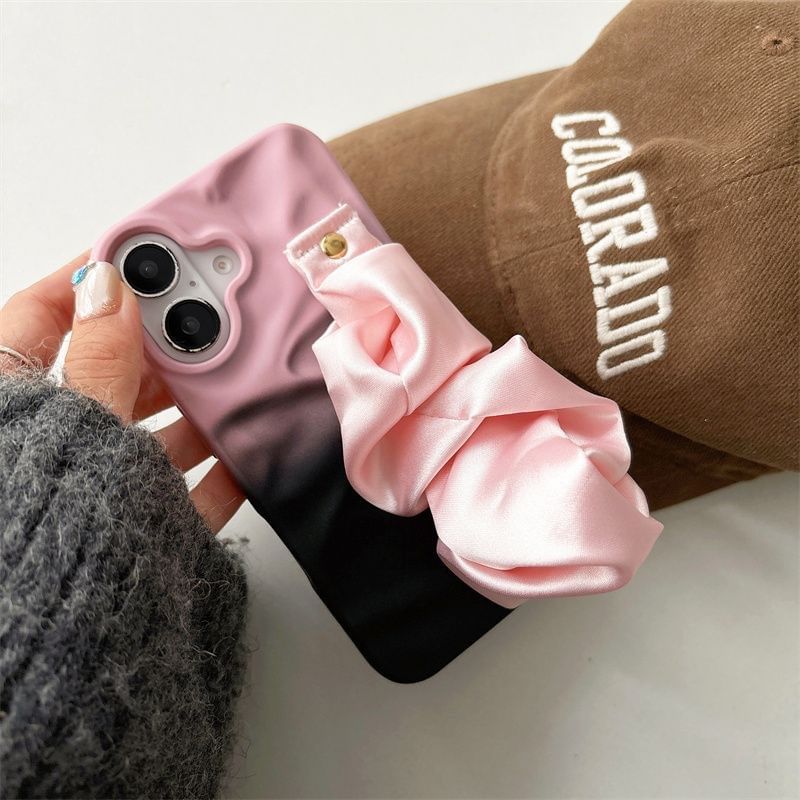 Strap Phone Shirred Case Fabric