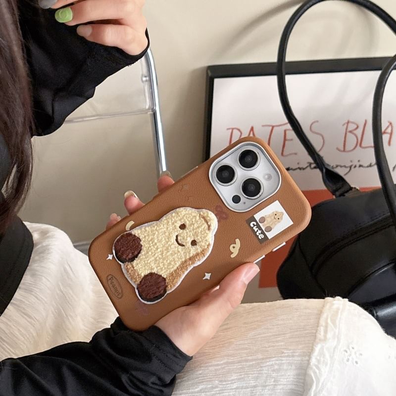 Case Peanut Phone Embroidered
