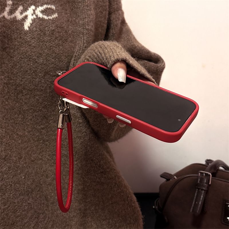 Case Cherry Strap Phone Set / Embroidered