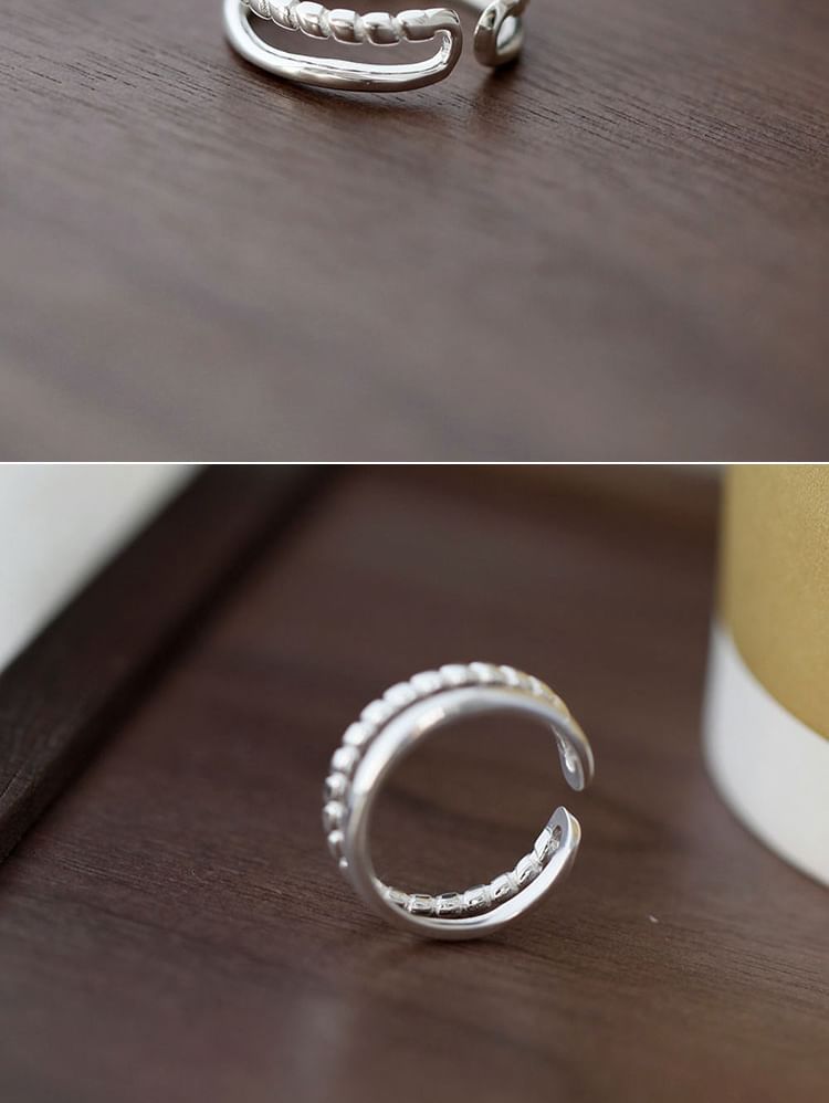 Silver Metal 925 Open Ring Sterling