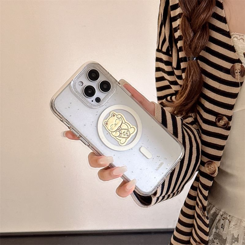 with MagSafe) (Compatible Cat Magnetic Lucky Case Phone