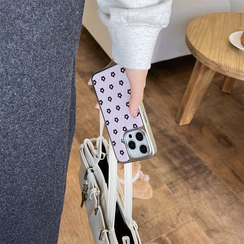 Argyle Phone Case Floral