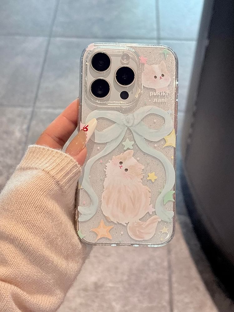 Cat Ribbon Case Phone