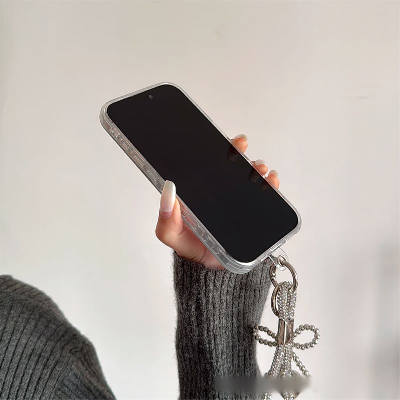 Polka Set Strap / Dot Phone Case Bow