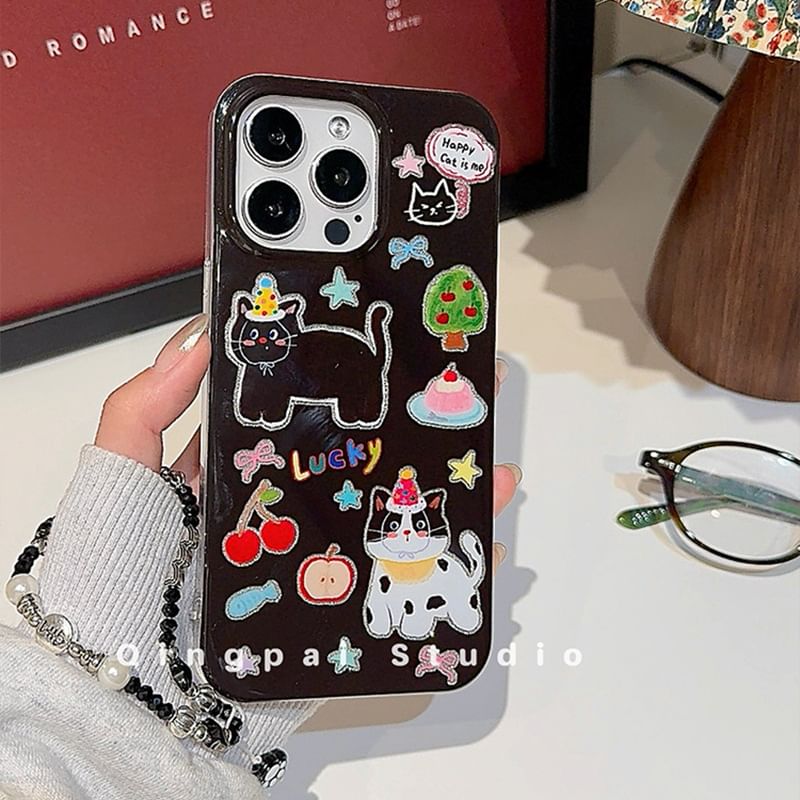 Phone Strap Cat with Case