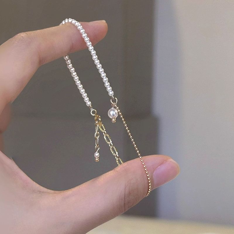 Alloy Pearl Bracelet Faux