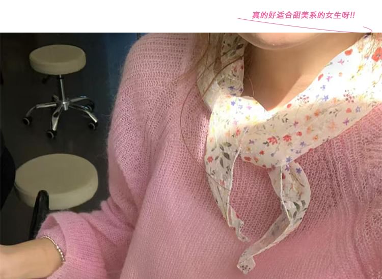 Print Neckerchief Floral