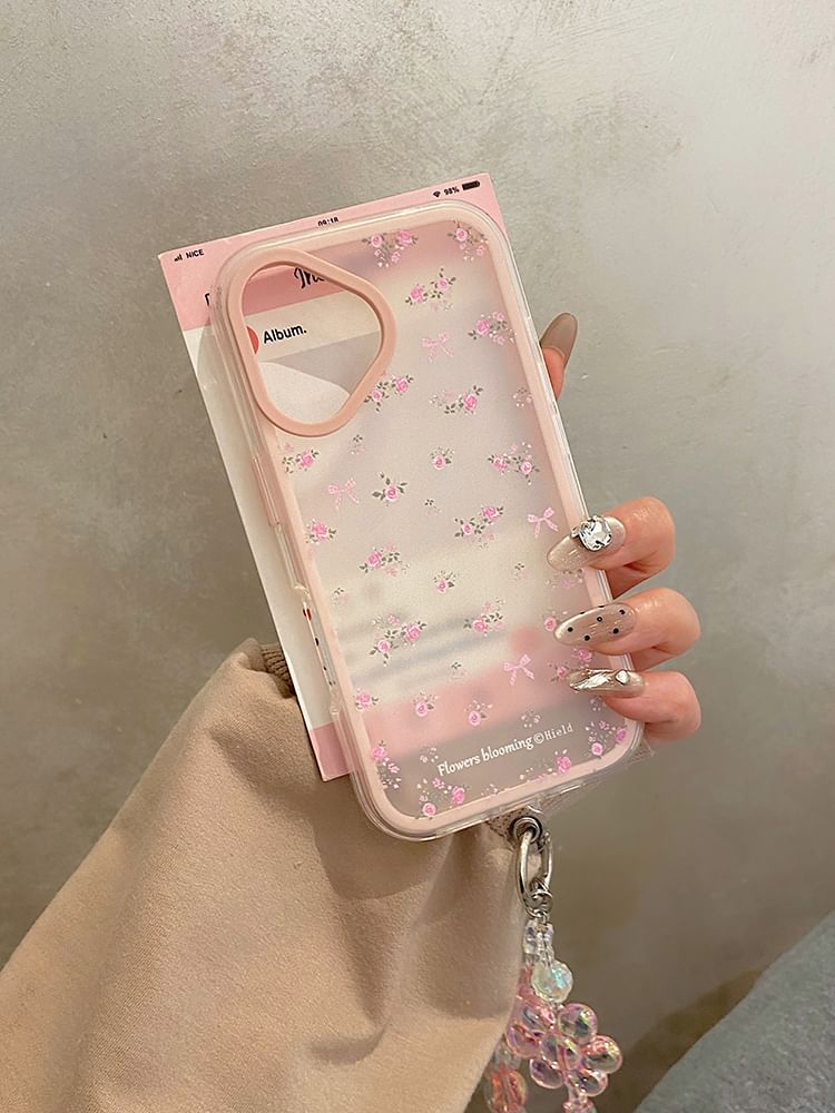 Case / Set Floral Strap Phone