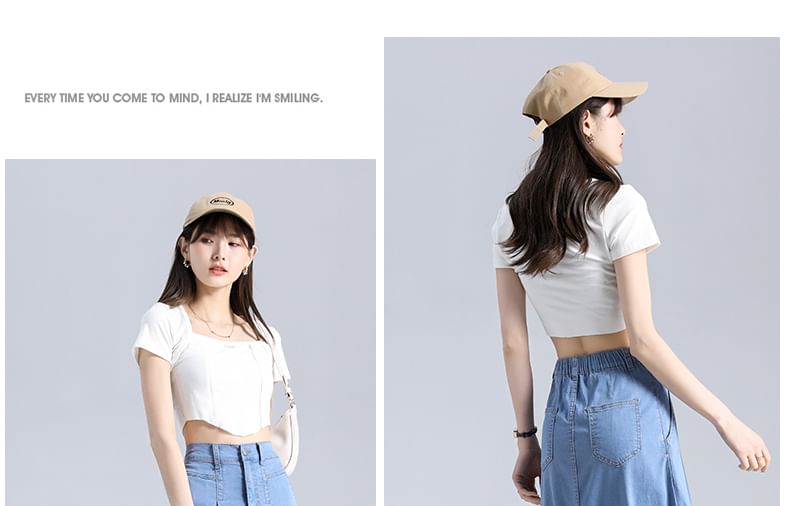 Skirt Waist High A-Line Denim Midi