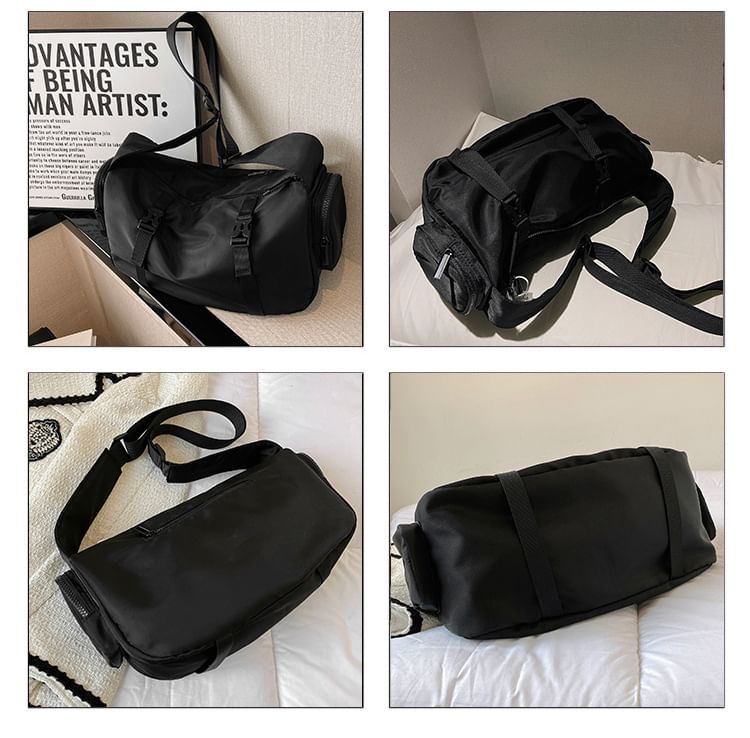 Multi-Pocket Crossbody Nylon Bag
