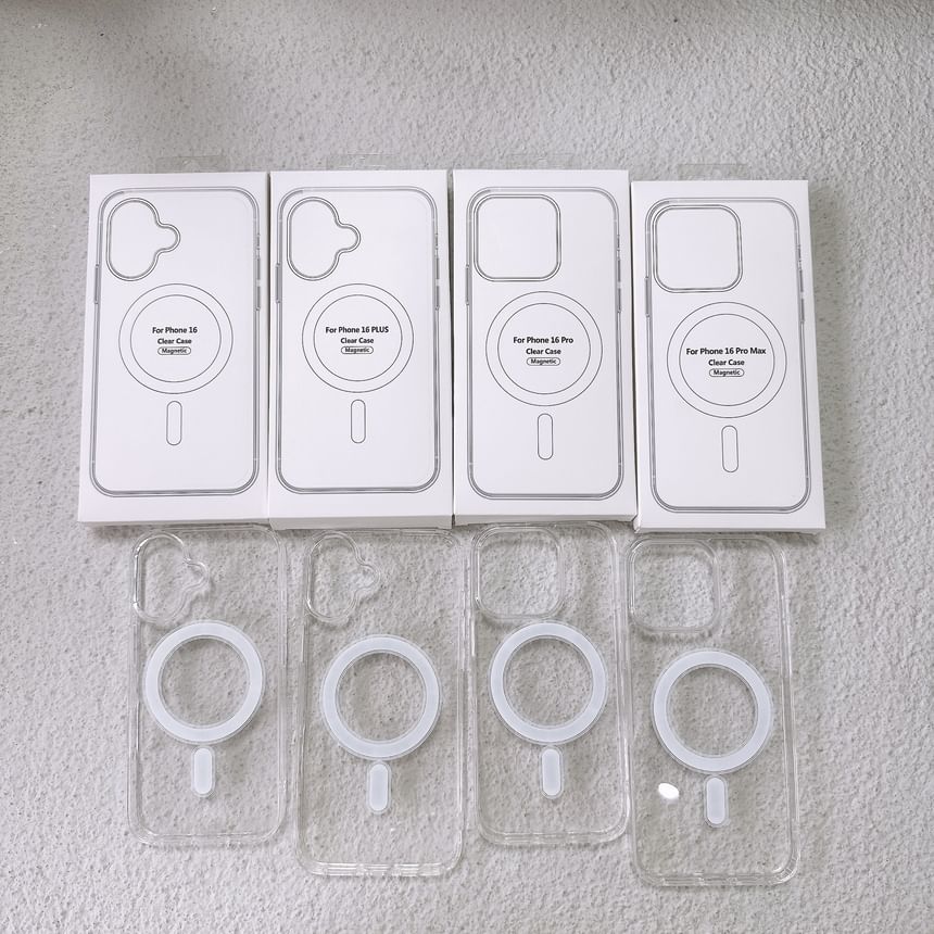 Transparent MagSafe) Phone with Case Magnetic (Compatible