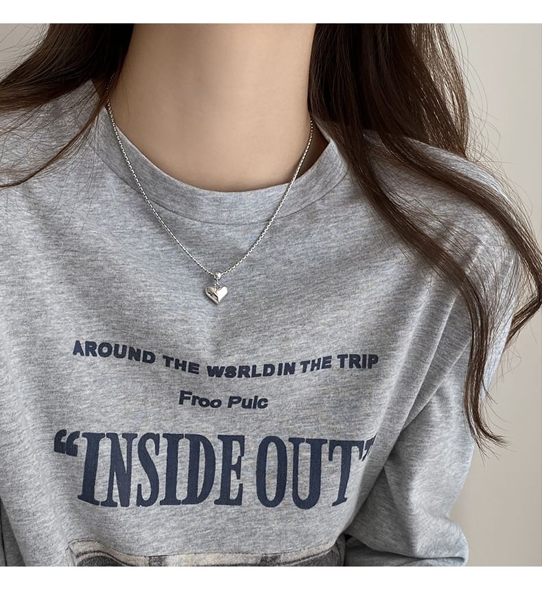 Alloy Heart Pendant Necklace