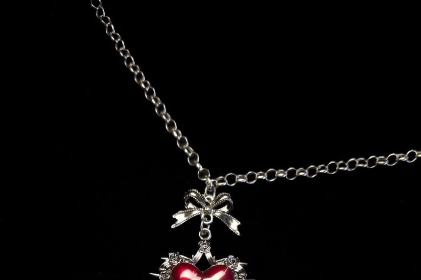 Cross Necklace Heart Alloy Pendant