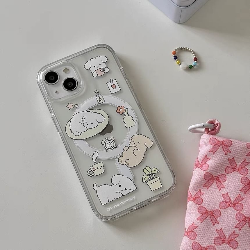 Compatible Card Set Print Magsafe Case / Cat iPhone