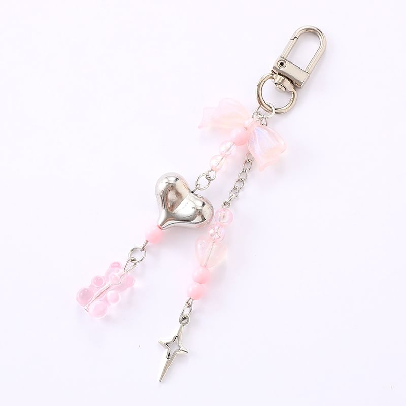 Bear Heart Charm Bow Phone