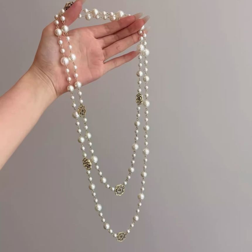 Beaded Necklace Floral