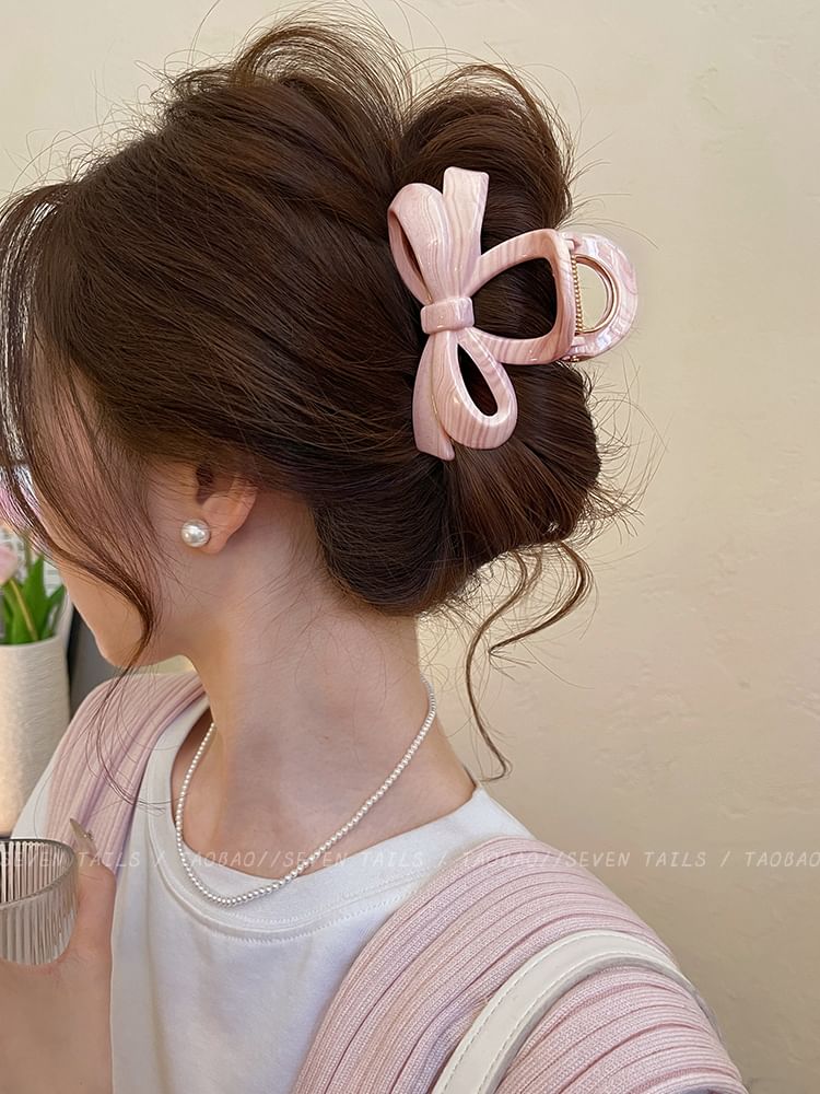 Claw Acrylic Clip Bow Hair