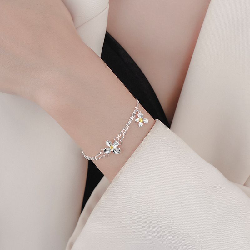 Layered Flower Bracelet