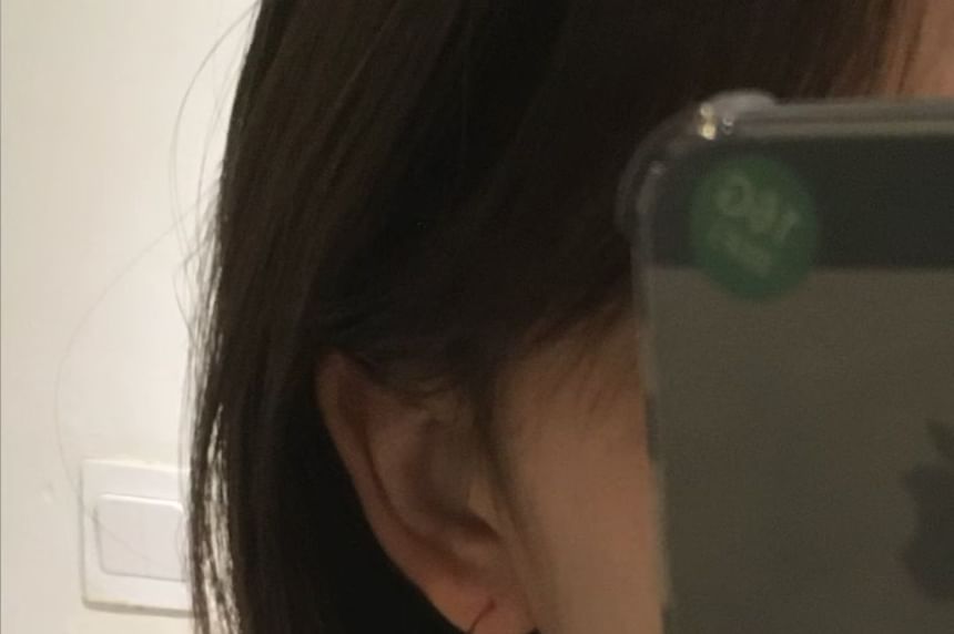 Pearl Drop Hoop Earring Open Faux