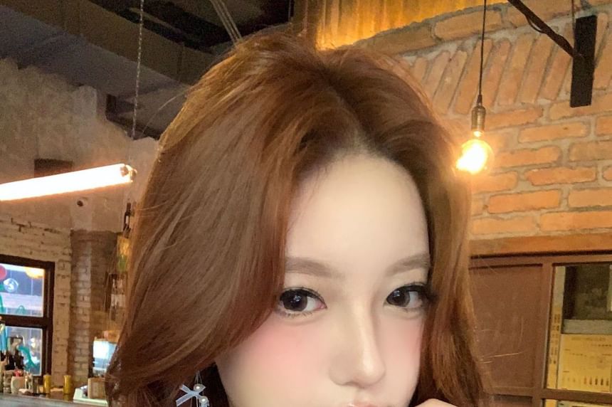 Bow Faux Earring Drop Fringed Pearl