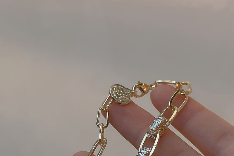 Chain Rhinestone Bracelet