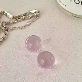 Earring Acrylic Ball Stud