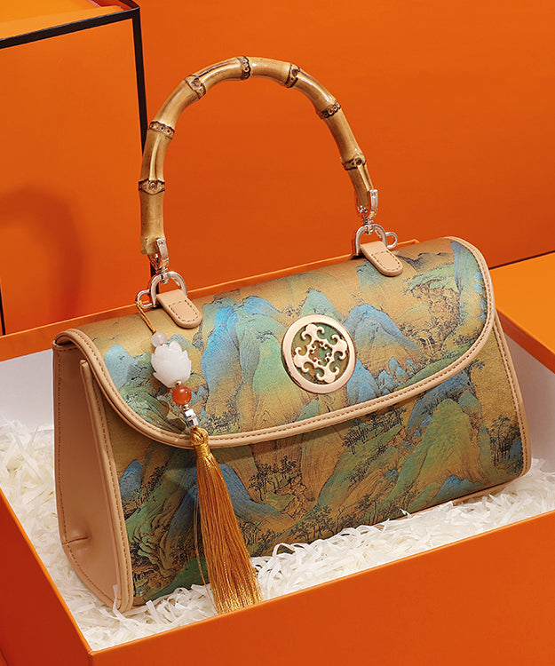 New Bag Style Print Tassel Tote Leather Chinese Calf