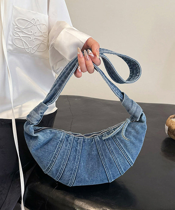 Hobo Versatile Blue Light Denim New Bag Japanese Style